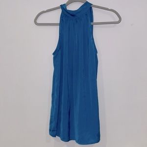 Blue Satin Tank